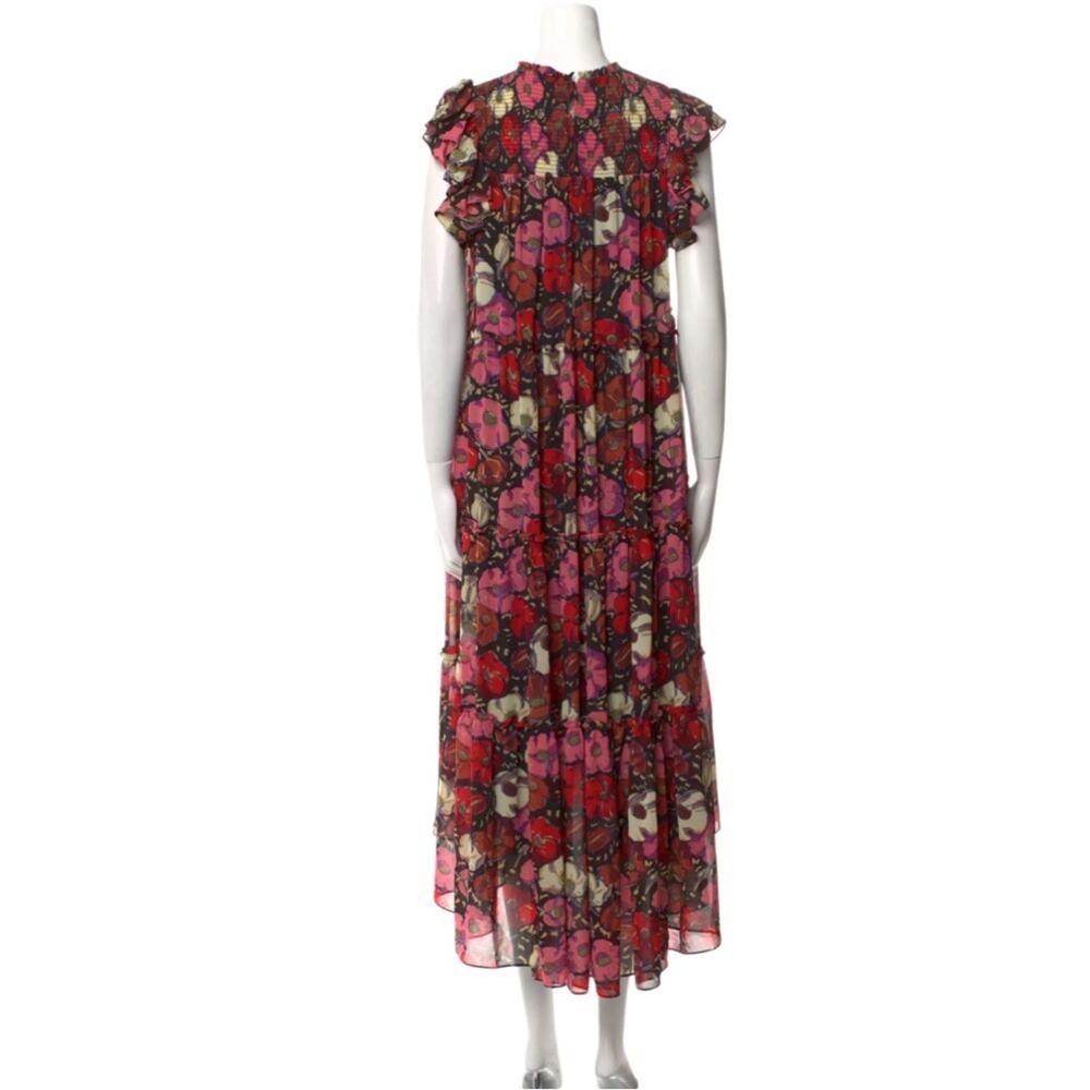 CINQ À SEPT Ricki Floral Dress Asymmetrical Size 4 NWT - Picture 8 of 10